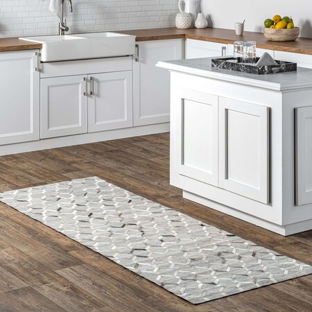 Nuloom Grenier Modern Cowhide Area Rug 2ft 6in x 8ft TXAL03A-2608